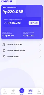 Halaman Komisi CashBaik Halaman Komisi CashBaik